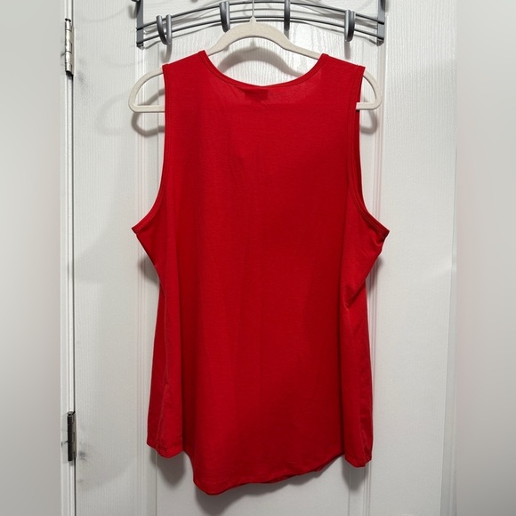 LuLaRoe Tank top Off Duty Momma Red 2XL vacation beach motherhood cruise NWT mom - Picture 14 of 15